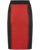Alexander McQueen Embossed Flower Pencil Skirt - Lyst