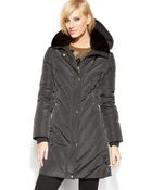 Michael Kors Michael Petite Hooded Quilted Parka - Lyst