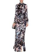 Emilio Pucci Printed Silk Maxi Dress - Lyst