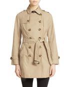 Jones New York Double Breasted Trench Coat - Lyst