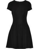 Badgley Mischka Gathered Stretch-Jersey Dress - Lyst