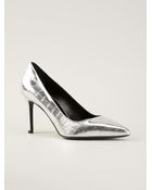 Saint Laurent Metallic Pumps - Lyst