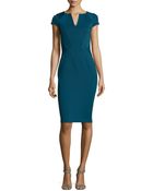 Zac Posen Cap-Sleeve Sheath Dress - Lyst
