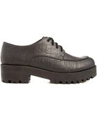 Asos Mornington Crescent Leather Flat Shoes - Lyst