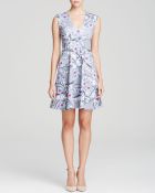 Cynthia Rowley Dress - Fit And Flare Star Print - Lyst