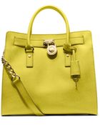Michael Kors Hamilton Large Saffiano Leather Tote - Lyst