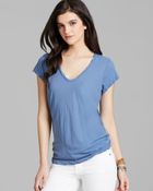 James Perse Tee Jersey Twist Detail - Lyst