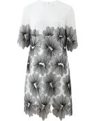 Lela Rose Floral Lace Tunic Dress - Lyst