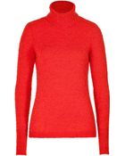 Roksanda Wool-Mohair Colorblock Turtleneck Pullover - Lyst