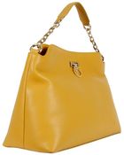 Versace Shoulder Bag With Leather And Chain - Lyst