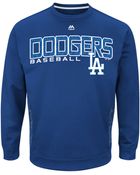 Majestic Mens Los Angeles Dodgers Crew Sweatshirt - Lyst