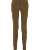 Vince Mid-Rise Corduroy Skinny Pants - Lyst