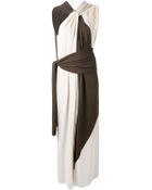 Lanvin Draped Dress - Lyst
