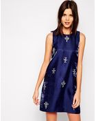 True Decadence Jewel Shift Dress - Lyst