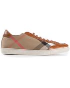 Burberry London 'Hartfields' Check Sneakers - Lyst