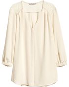 H&M Lace Blouse - Lyst
