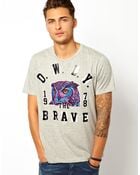 Diesel T-Shirt T-Crown Owly The Brave - Lyst