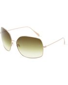 Oliver Peoples Golden Wire Square Sunglasses - Lyst