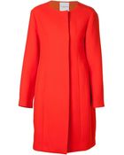 Narciso Rodriguez Stuffed Felt Coat - Lyst