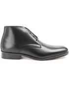 Menlook Label Black Leather Desert Boots - Lyst