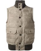 Moncler Padded Gilet - Lyst