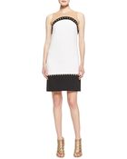 Michael Kors Studded Colorblock Knit Dress - Lyst