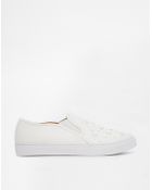 Asos Damage Embellished Sneakers - Lyst