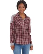 Free People Catch Up With Me Plaid Top - Lyst