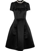 Lulu & Co Embellished Brushed-Satin Dress - Lyst