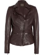 Muubaa Sirius Leather Biker Jacket - Lyst