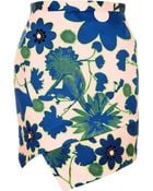 Topshop Embellished X-Ray Flower Skirt - Lyst
