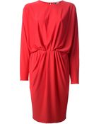 Lanvin Long Sleeve Dress - Lyst