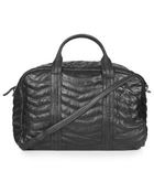 Topshop Leather Zig-Zag Quilted Luggage Bag - Lyst