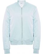 T By Alexander Wang Satin Bomber Jacket - Lyst