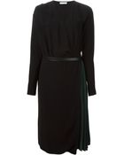 Vionnet Wrap Pleated Dress - Lyst