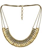 Lucky Brand Textured Metal Necklace - Lyst