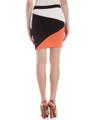 Torn By Ronny Kobo Mali Color Block Skirt - Lyst