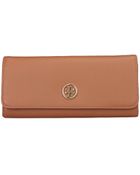 Tory Burch Continental Robinson Wallet Envelope - Lyst
