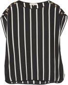 Emilio Pucci Striped Silk Crepe De Chine Top - Lyst