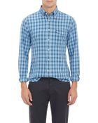 Gant Rugger The Hugger Check Flannel Shirt - Lyst