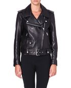 Acne Studios Mape Leather Biker Jacket - Lyst