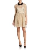 ABS By Allen Schwartz Lace Collared Dress - Lyst