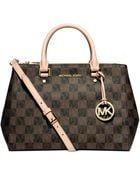 Michael Kors Michael Sutton Checkerboard Medium Satchel - Lyst