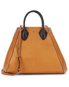 Pour La Victoire Yves Leather Tote Bag/Cognac - Lyst