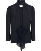 Valentino Silk And Cotton-Blend Faille Jacket - Lyst