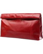 Marie Turnor Leather Lunch Bag Clutch - Lyst