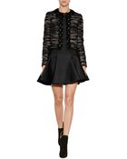 Giambattista Valli Woven Jacket With Fringed Trim - Lyst