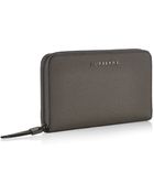 Burberry Leather Ziparound Wallet - Lyst