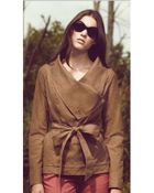 SOIA & KYO Martha Washed Trench Jacket - Lyst