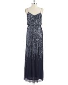 Adrianna Papell Sequin Blouson Gown - Lyst